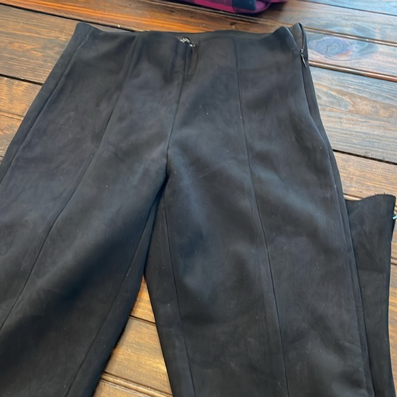 Zara faux suede side zip pants leggings - Picture 1 of 5